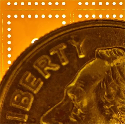 Microdrilled Kapton Polyimide