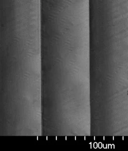 45 Degree Channels in Polyimide
