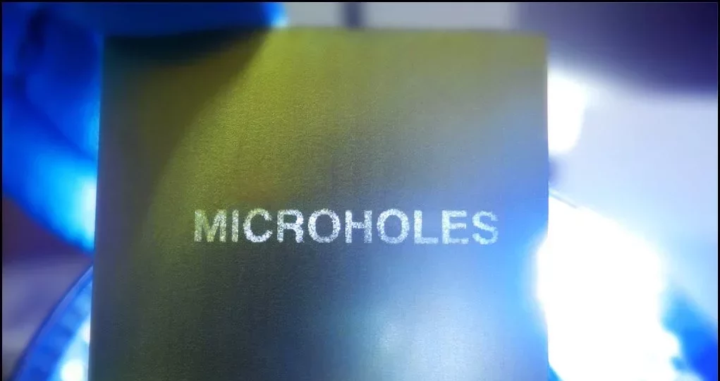 Small Holes for Backlighting Application